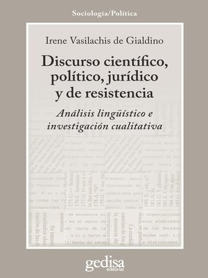 cover image of Discurso científico, político, jurídico y de resistencia